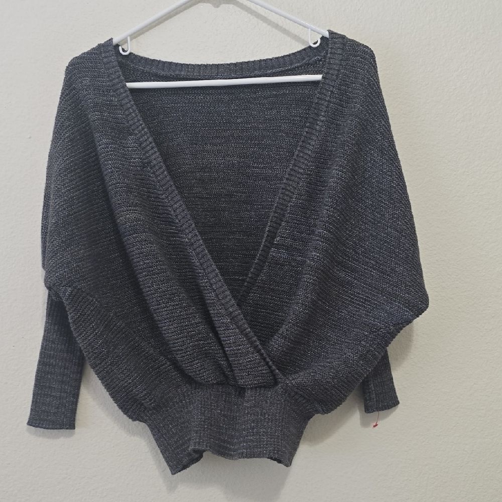 Prana Dark Gray Women's Poncho‎ Sweater Xs